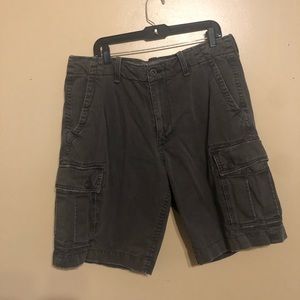 Dark gray cargo shorts